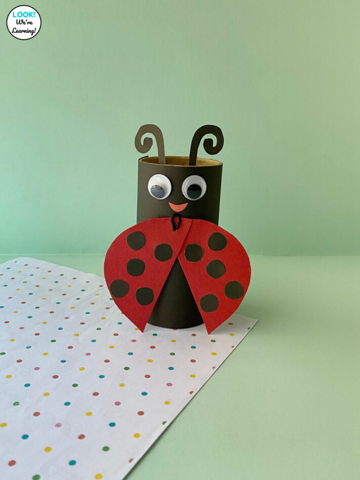 Making a Simple Ladybug from a Paper Roll