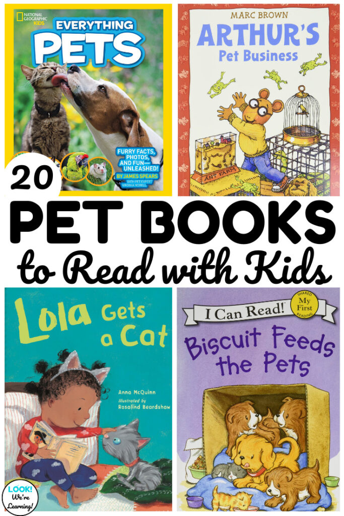 Share some of these books about pets for kids with young readers!