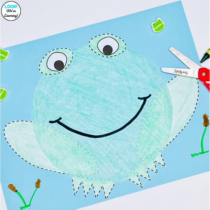 Simple Paper Frog Craft for Kids