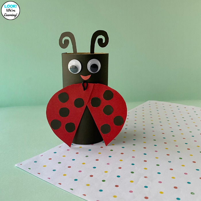 Simple Paper Roll Ladybug for Kids