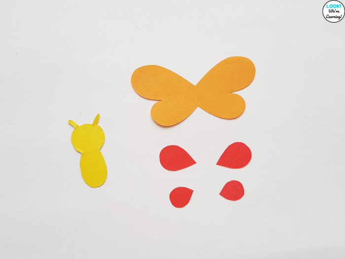 Butterfly Craft Paper Template Pieces