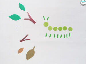 Caterpillar Craft Template Pieces