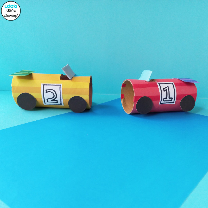 Simple Paper Roll Car Craft for Kindergarten