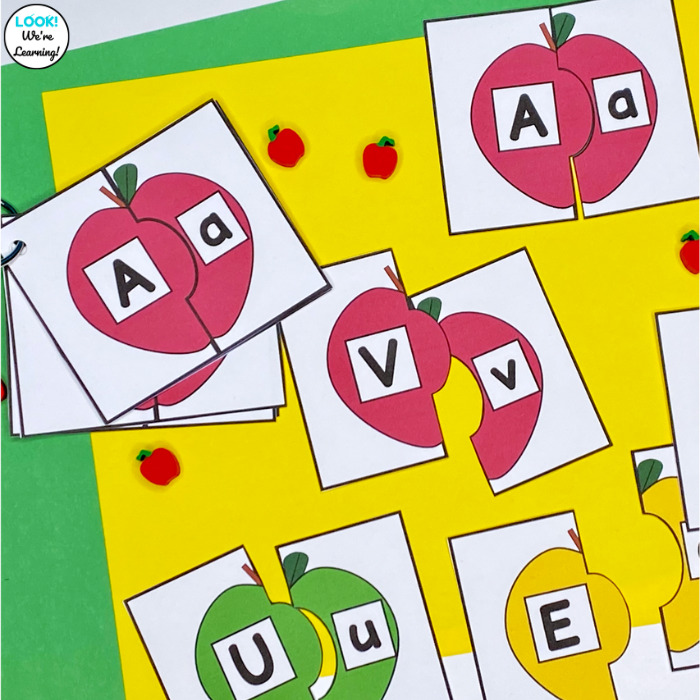 Matching Uppercase and Lowercase Letters with Kids