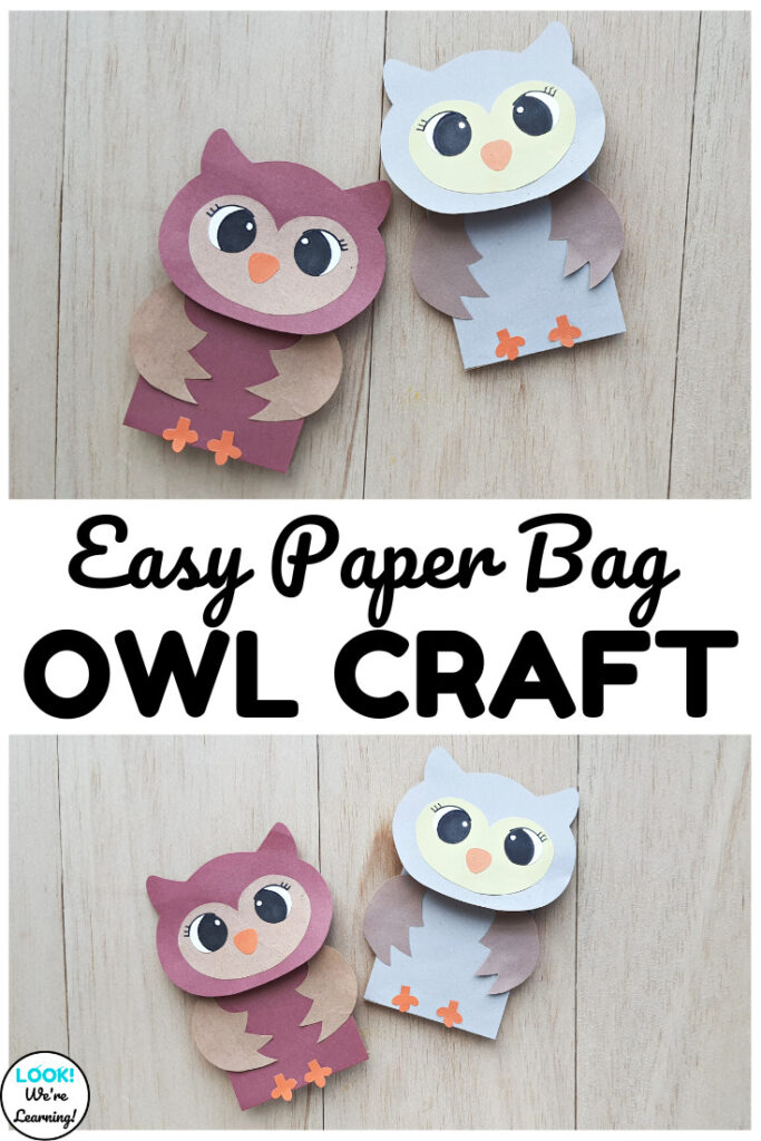 This easy paper bag owl craft is a perfect fall project for kids to make!