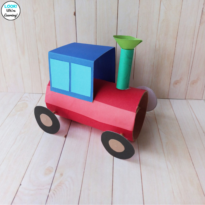 Simple Toilet Paper Roll Train